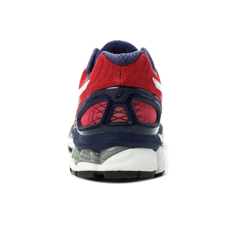 Asics GEL Nimbus 17 Abrasion Resistant Low Top Running Shoes Men's Red Blue-4