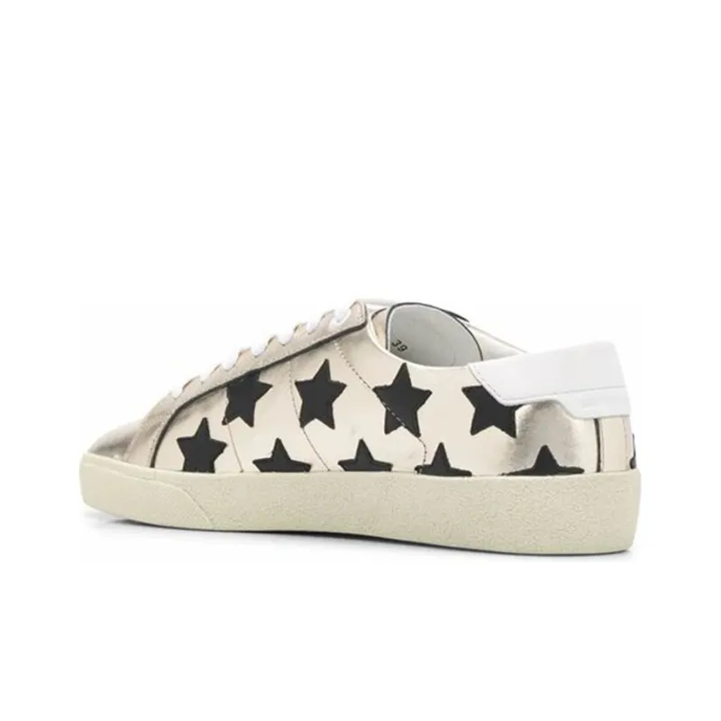 SAINT LAURENT Low Top Athletic Shoes Men's Gold-4