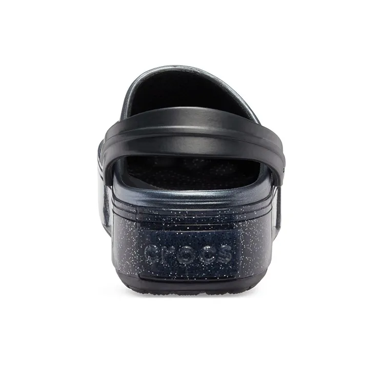 Crocs Crocband Platform Metallic Clogs 'Black'-5