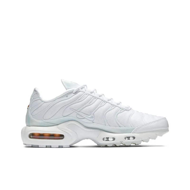 Nike Air Max Plus Cushioned Slip Resistant Low Top Air Cushion Running Shoes Women's Ice Blue-1