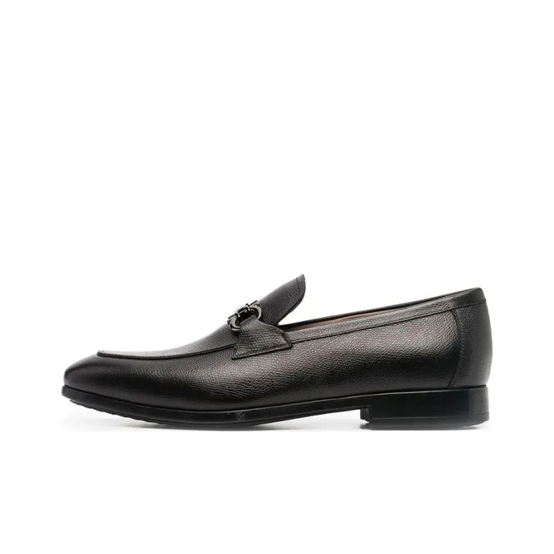 FERRAGAMO Gancini Leather Loafers-0