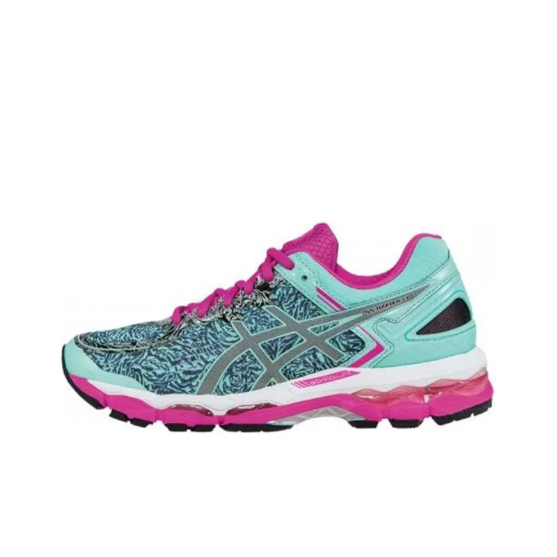 Asics Gel-Kayano 22 Low-Top Running Shoes Women's Blue Red-0