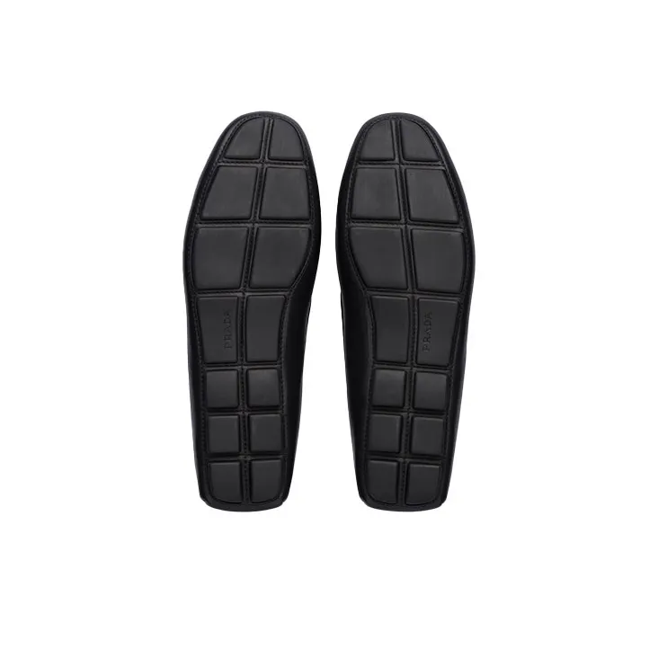 PRADA Leather Slip-on Loafers-7