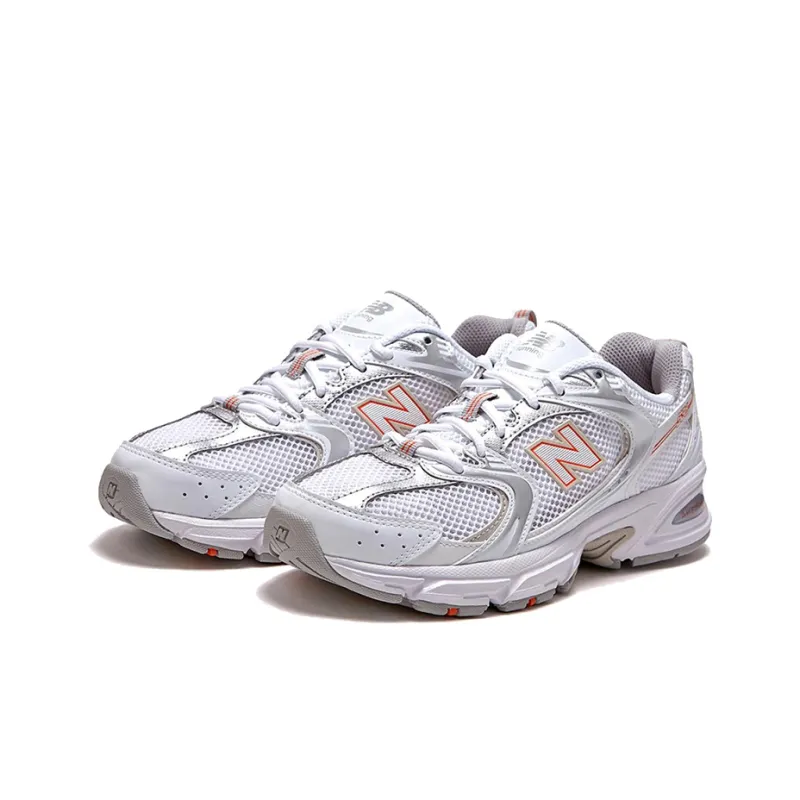 New Balance 530 White Silver Retro Orange-2