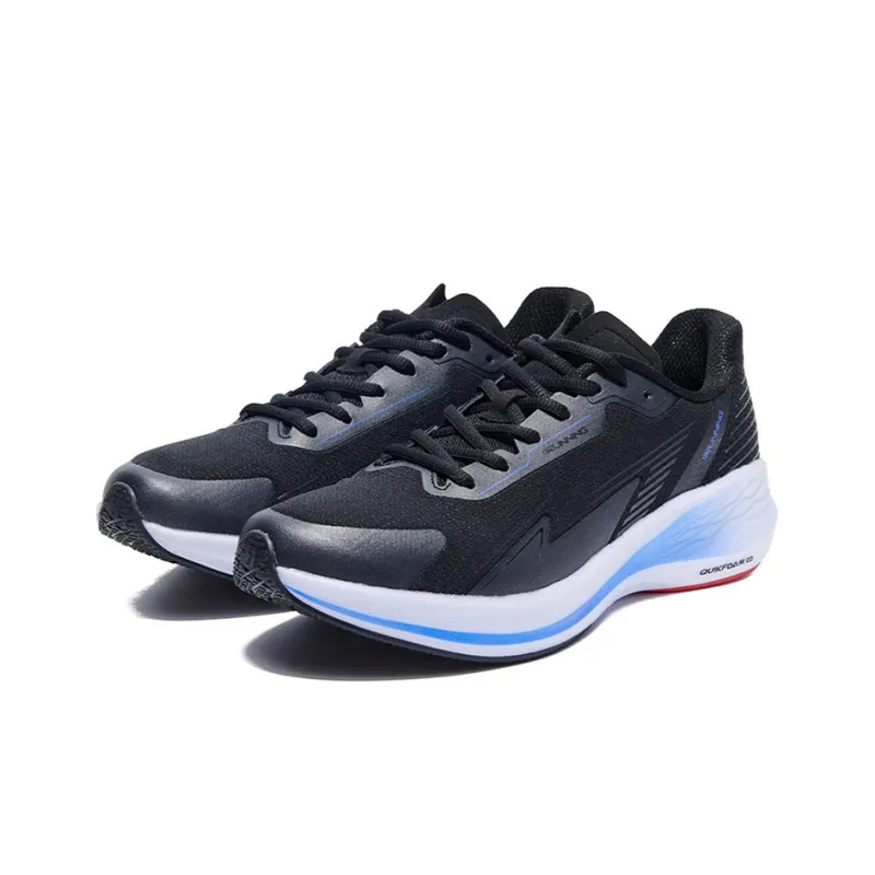 361° Flying Wing 2 Wear Resistant Low Top Running Shoes Men's Black Blue-2