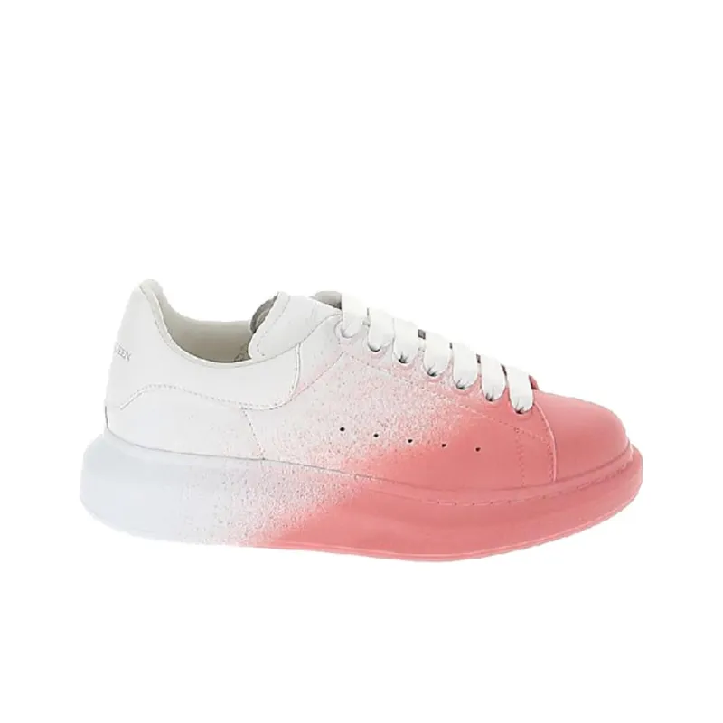 Alexander McQueen Oversized White Pink Velvet Spray Women's-1