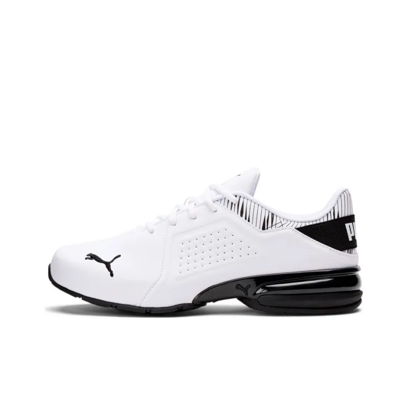 PUMA Viz Runner Graphic Running Shoes Men Low-Top White/Black-0