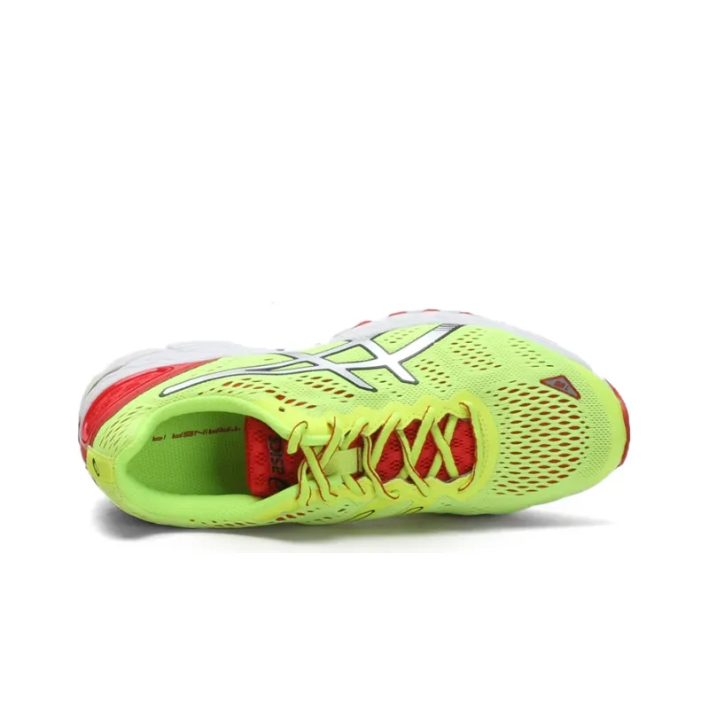 Asics Gel-DS Trainer 19 Anti-Slip And Wear-Resistant Breathable Low-Top Running Shoes Men's Neon Yellow Silver-2