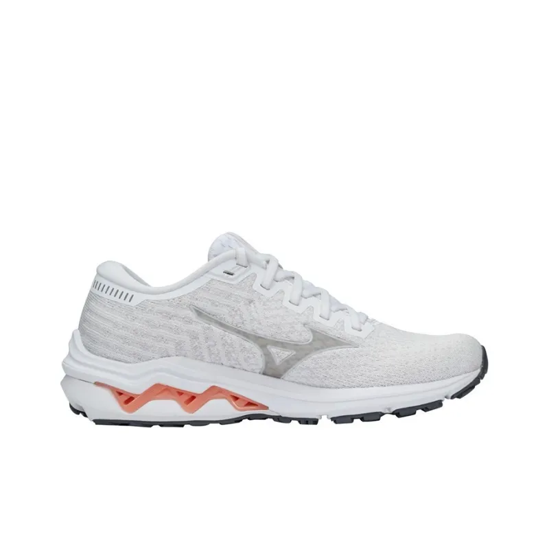 Mizuno Women's Wave Inspire 17 Waveknit 'White Papaya' Women's-1