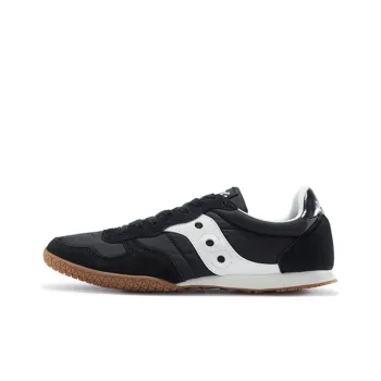 Saucony Bullet Cushioning Anti Slip Wear Resistant Breathability Low Top Running Shoes Women's Black White Standard M