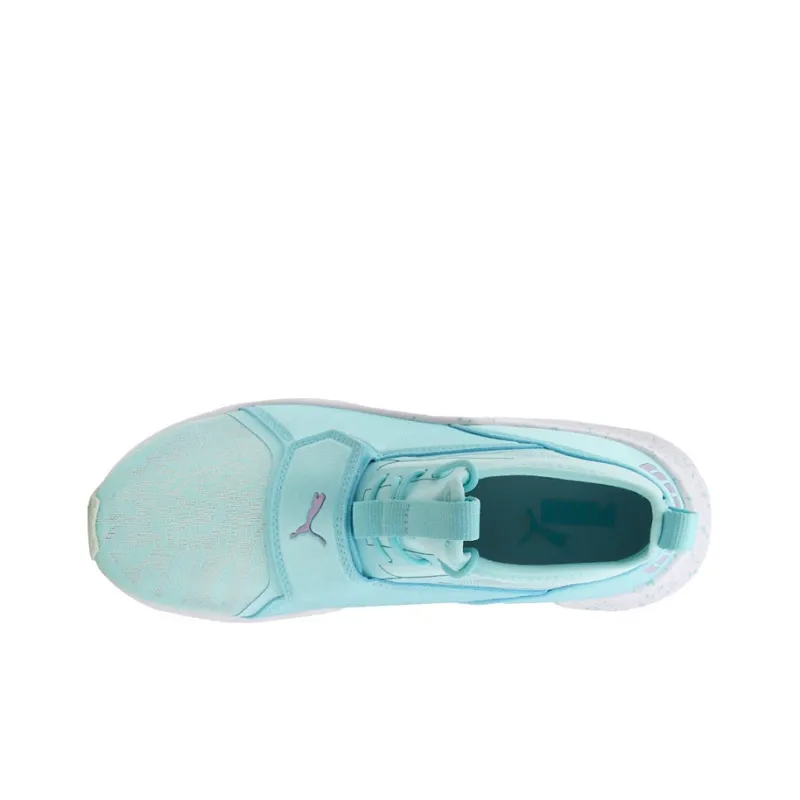 PUMA Phenom Oceannaire Cushioning Anti-Slip And Wear-Resistant Mid-Top Running Shoes Women's Blue-2