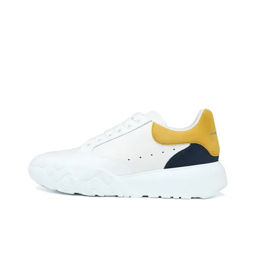 Alexander McQueen Court Trainer Casual Shoes Women's Low-Top White/Yellow