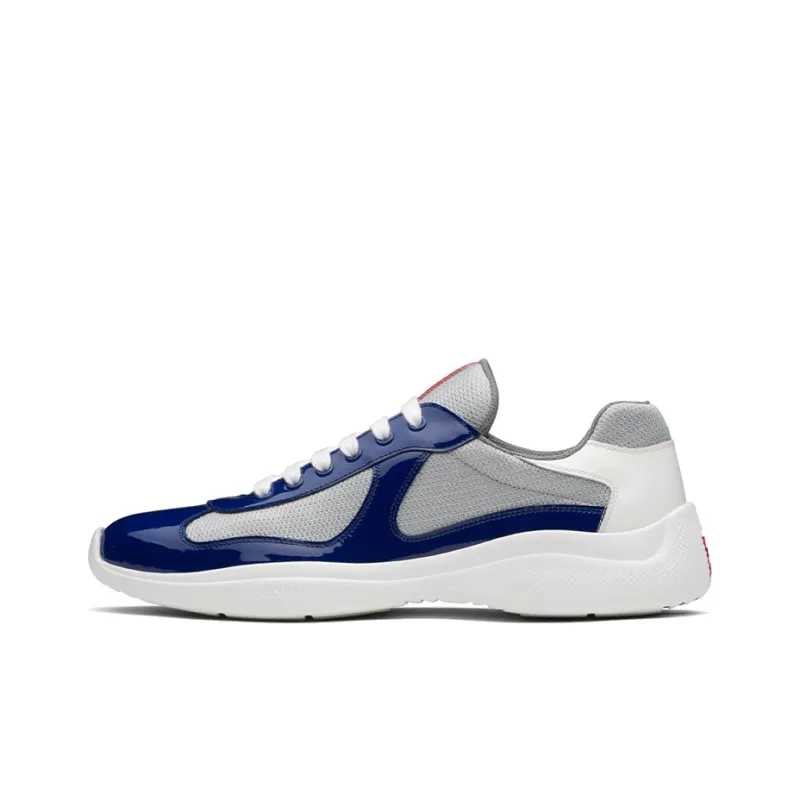 PRADA America's Cup Casual Shoes Men Low Top Ink Blue/White-0