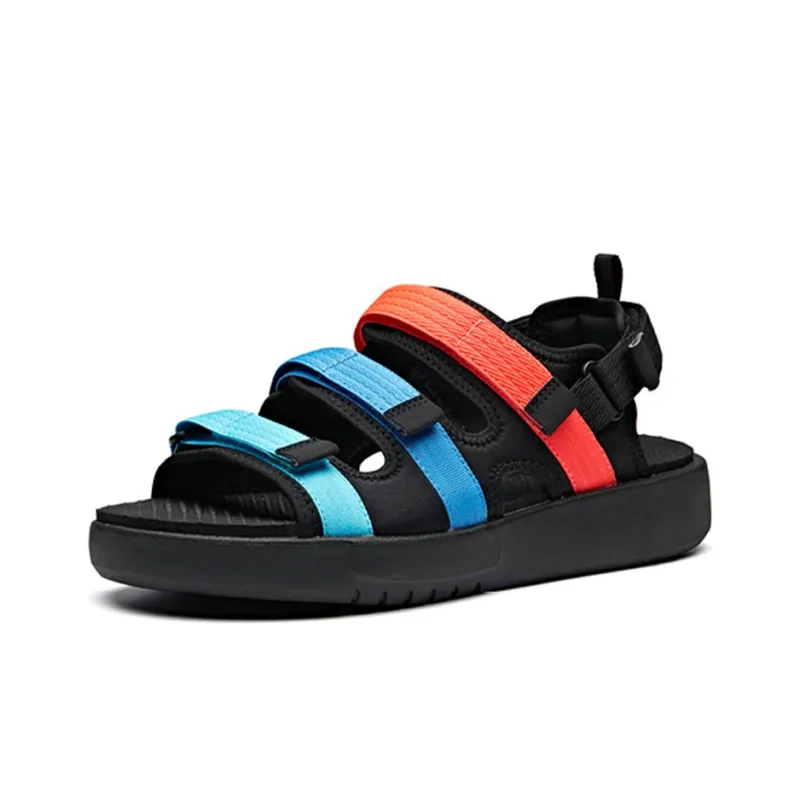 Anta Life Collection Beach Sandals Men's Black Red Blue-2