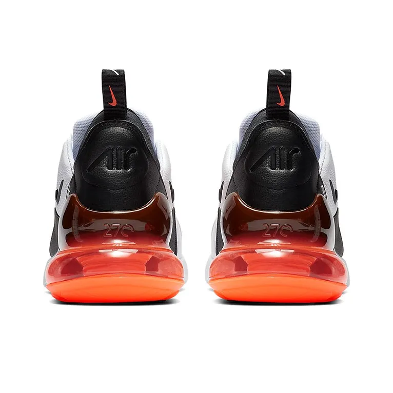 Nike Air Max 270 Leather White Black Hyper Crimson-4