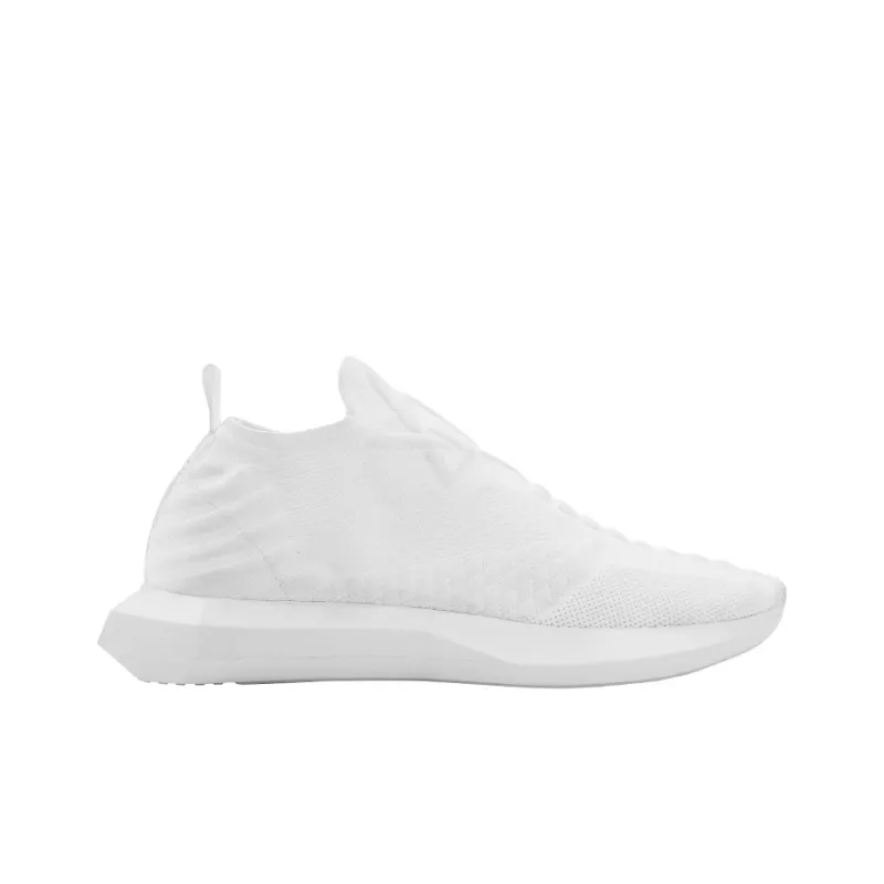 NORVINCY Breathable Lightweight Low Top Running Shoes Unisex White-1