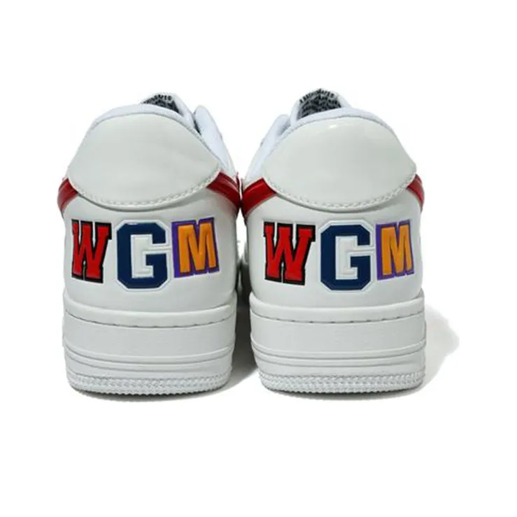 A BATHING APE Bape Sta Low Stylish Skateboarding Shoes Men's White-2