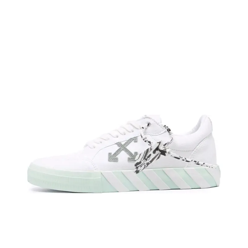 OFF WHITE Vulc Low Eco Canvas White Mint Green-0