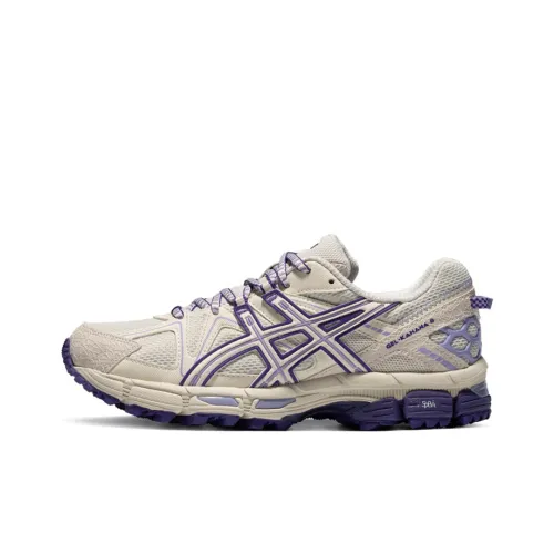Asics Gel Kahana 8 Anti Slip Wear Resistant Low Top patent Running Running great shoes Women's Beige Purple