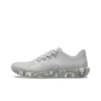 Crocs LiteRide Printed Camo Pacer Breathable Lightweight Low-Top Running Shoes Women's Camouflage Gray