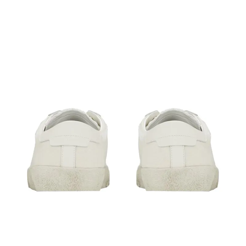 SAINT LAURENT Court Classic SL/06 Low Distressed Cream-4