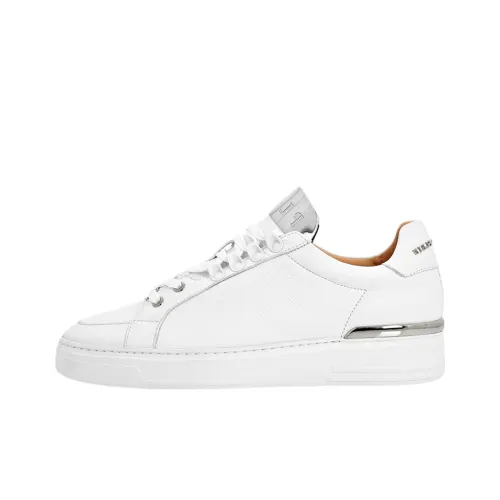 PHILIPP PLEIN Skateboard Shoes Men Low-Top White