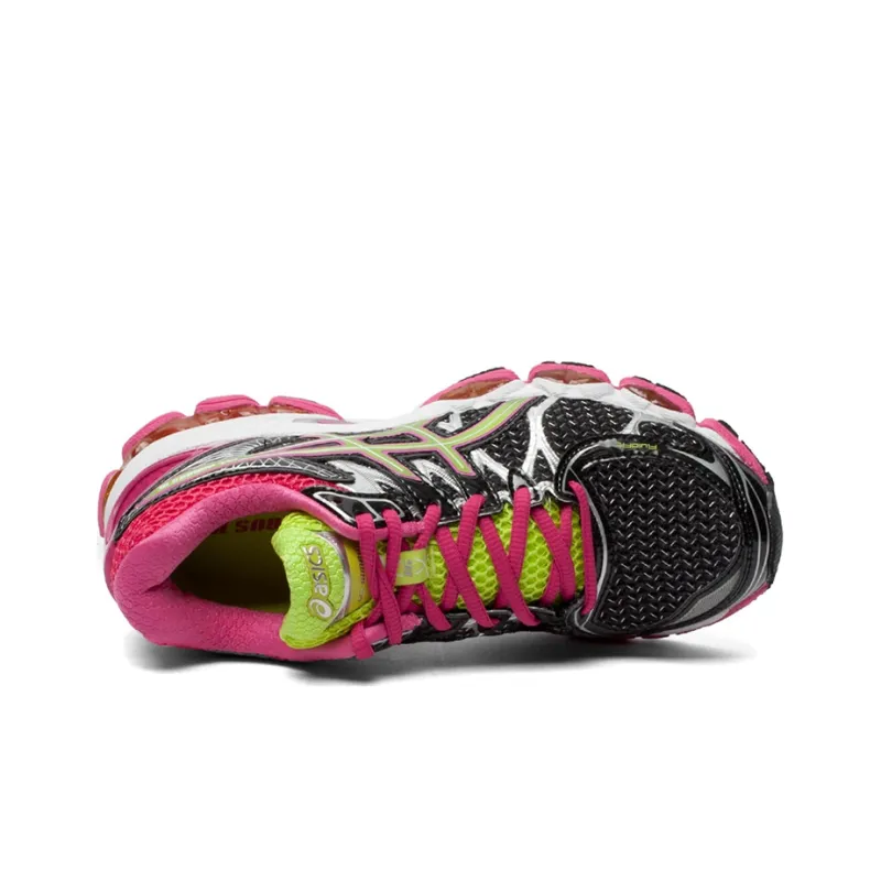 Asics GEL-Nimbus 16 Breathable Low-Top Running Shoes Women's Lime Silver-3