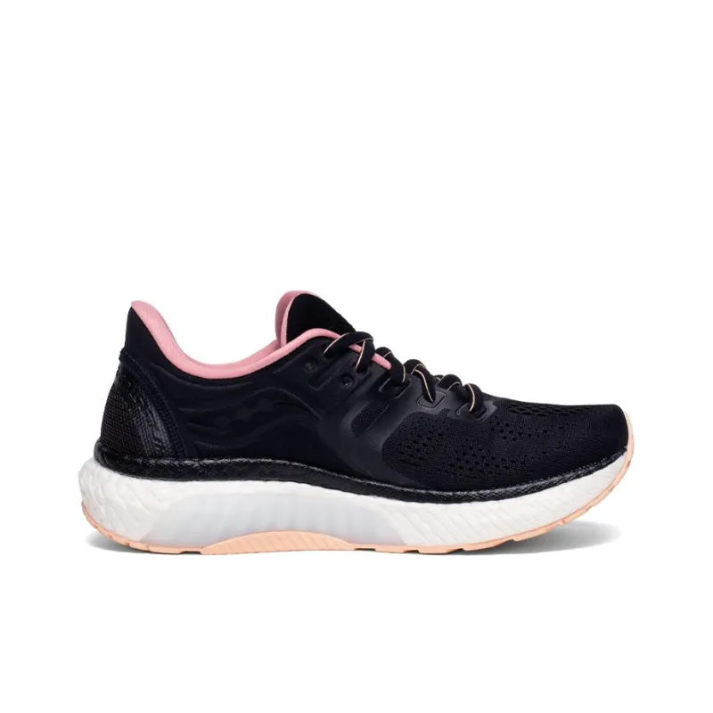 saucony Hurricane 23 Black Rosewater Women's Wide-1