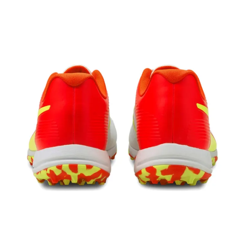 One8 x PUMA One8 Virat Kohli Cushioning Slip-Resistant Balance Low-Top Running Shoes Men's White Red Yellow-3