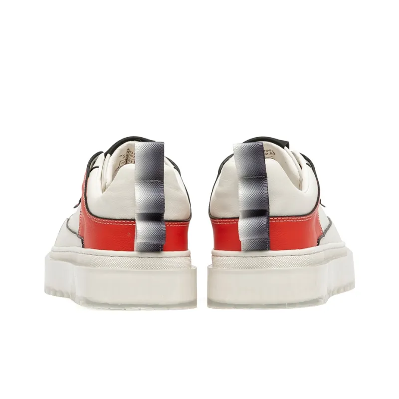 Anthony Miles Skateboard Shoes Men Low Top White/Red-4