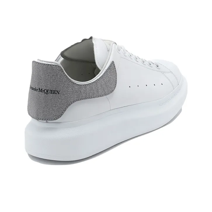 Alexander McQueen Oversized Sneaker 'White Grey Suede'-3