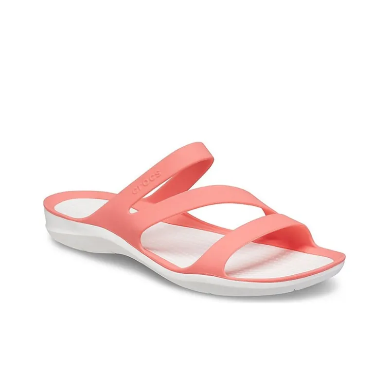 Crocs Soft Sole Cozy Sports Red Sandals Women's-2