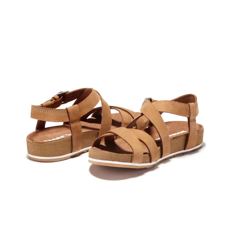 Timberland Women's Malibu Waves Ankle-Strap Sandal 'Saddle Brown'-3