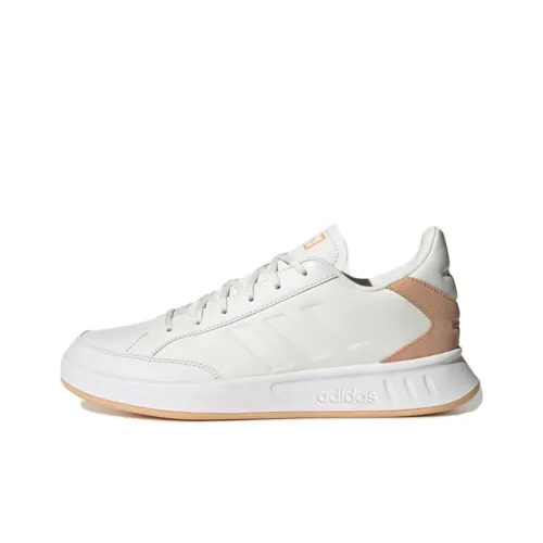 Adidas Neo Tennis Shoes Women's Low-Top Light Brown/White