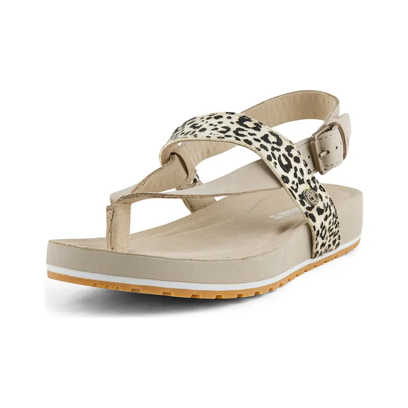 Timberland Malibu Waves Thong Sandal 'Leopard Nubuck' Women's-2