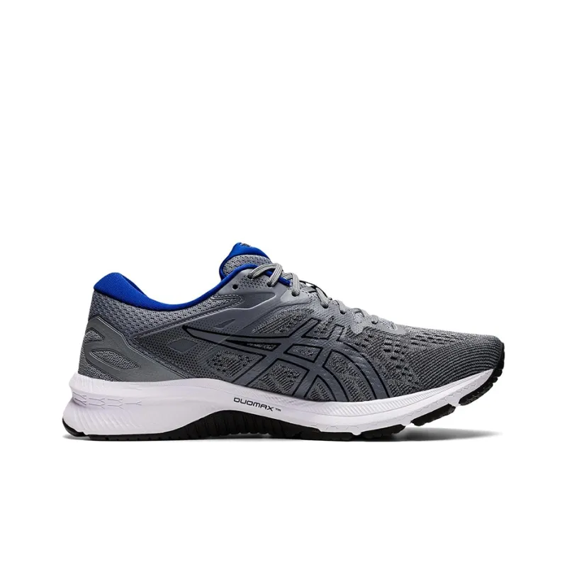 Asics GT-1000 10 Durable Breathable Low-Top Running Shoes Men's Gray White Blue 2E-Width-1