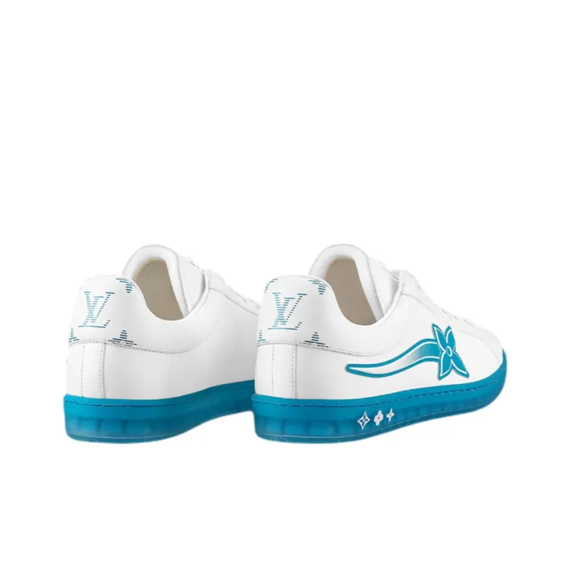 LOUIS VUITTON Luxembourg Samothrace Trainers 'White Blue'-3