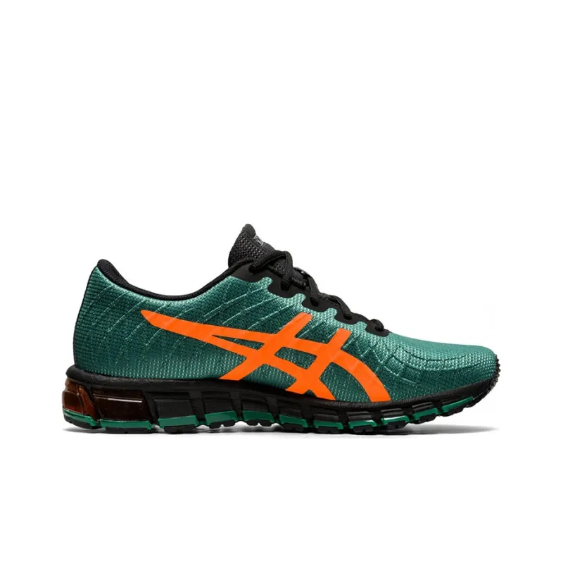 Asics Gel-Quantum 180 4 Cushioned Slip-Resistant Low-Top Running Shoes Men's Green Orange-1