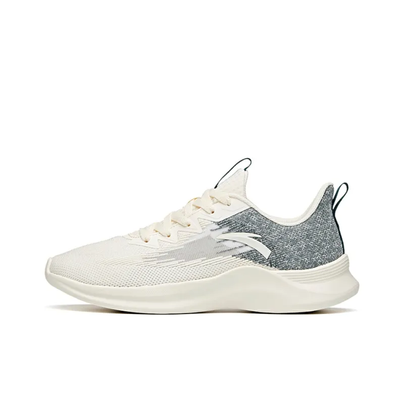 Anta Running Collection Cushioning Anti-Slip And Wear-Resistant Low-Top Running Shoes White Green-0