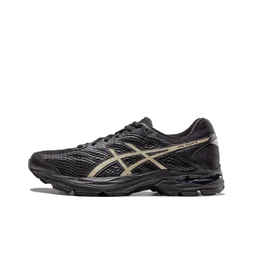 Asics Gel-Flux 4 Running Shoes Women's Low-Top Black/Gold