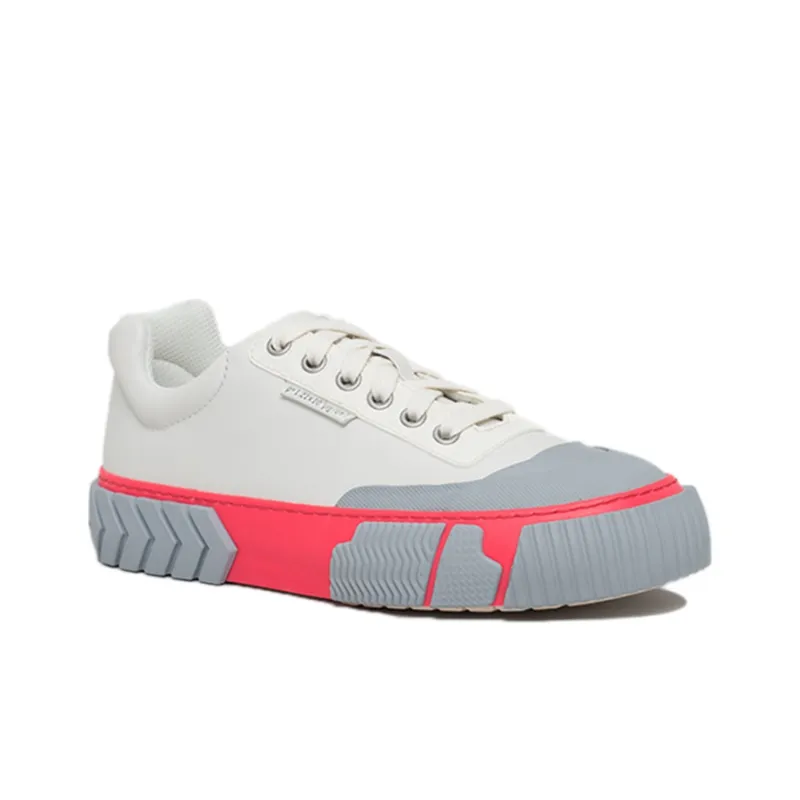 Both Skate Low Top Stylish Skateboarding Shoes Women's White Gray Pink-2