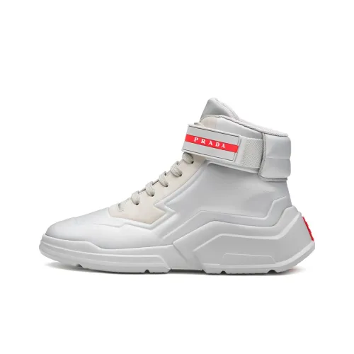 PRADA Casual Shoes Women's High-Top Silver