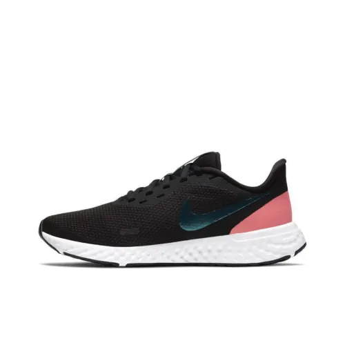 Nike REVOLUTION 5 Running Shoes Women's Low-Top Black/Pink/Green