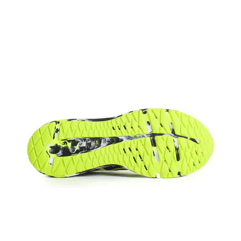 Asics Patriot 12 Noosa Durable Breathable Low-Top Running Shoes Men's Black Neon Yellow-4