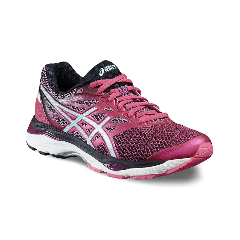 Asics Gel-Cumulus 18 Running Shoes Women's Low-Top Fuchsia-2