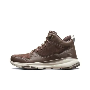 Skechers Cushioning Anti Slip And Wear Resistant Mid Top Casual Shoes Men's Chocolate