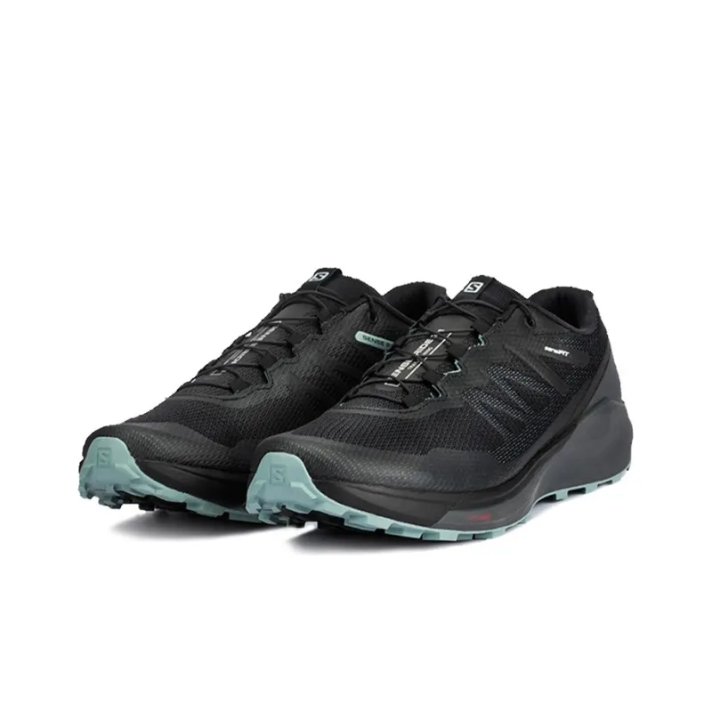 SALOMON Sense Ride 3 Anti-Slip And Wear-Resistant Breathable Low-Top Trekking Shoes Men's Black-2