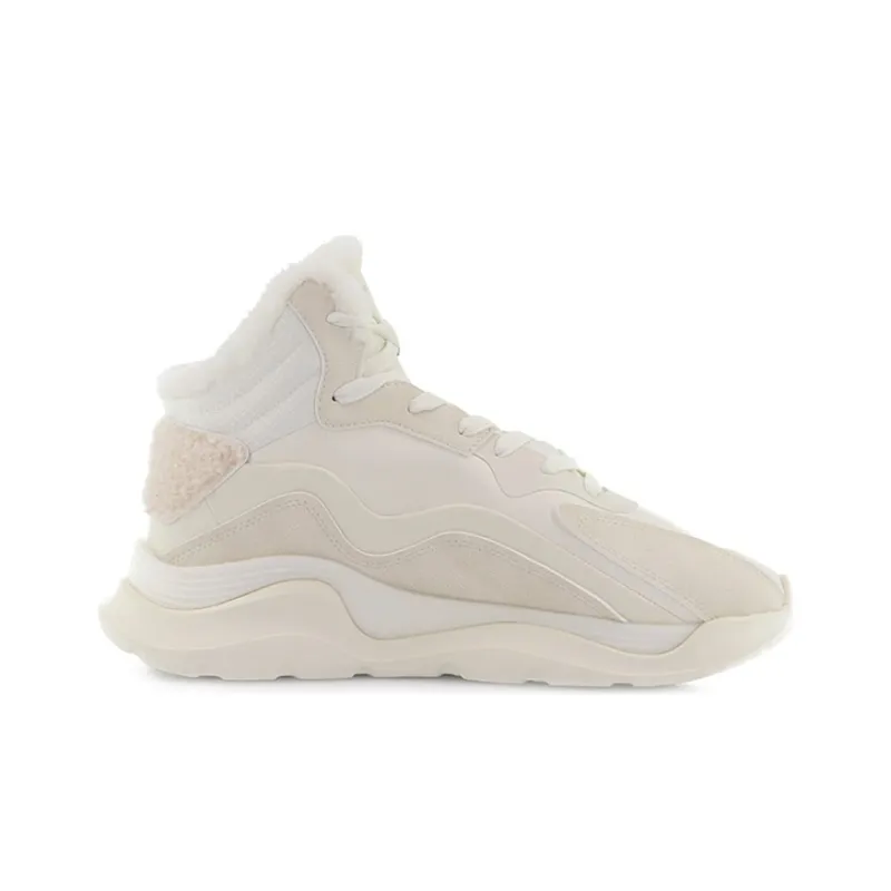 Anta Life Collection Wear Resistant Slip Resistant High Top Sports Casual Shoes Women's Light Beige White-1