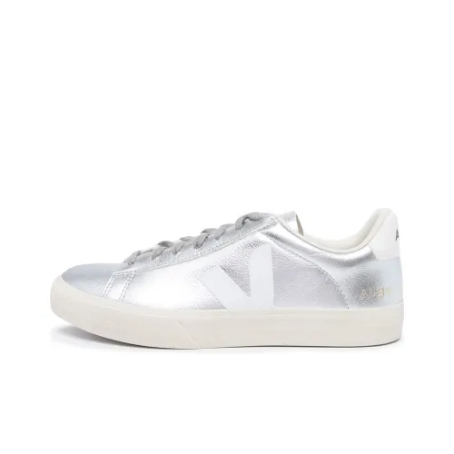 VEJA Campo Skateboard Shoes Unisex Low-Top Silver