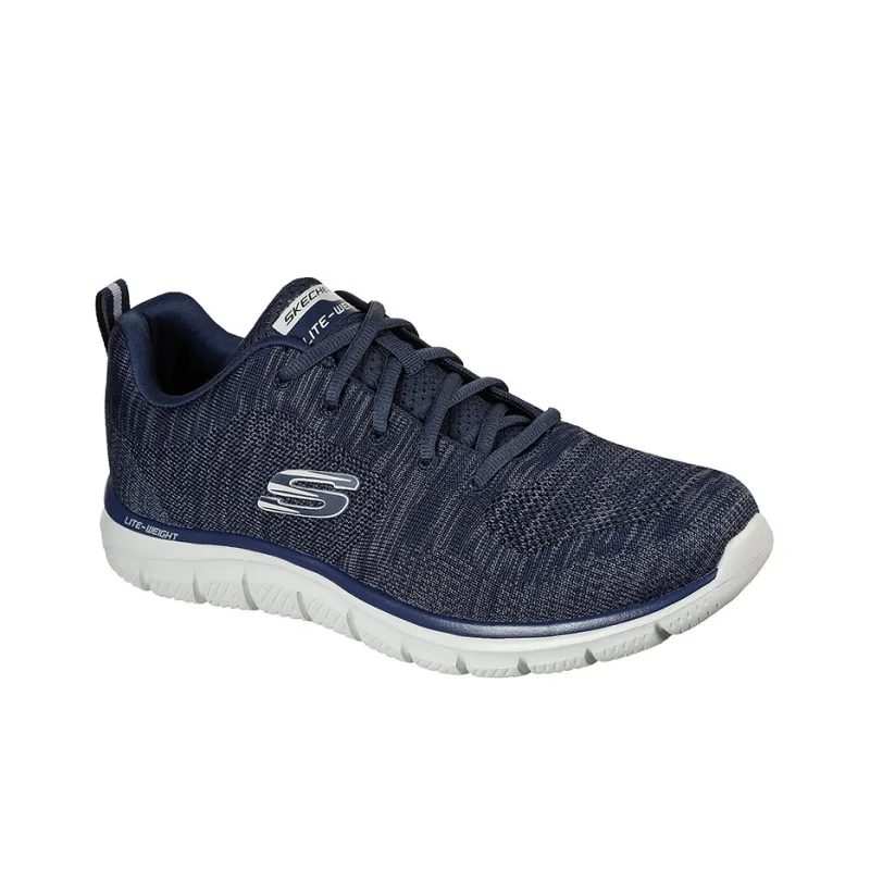 Skechers Track Running Shoes Men Low-Top Marine Blue-2